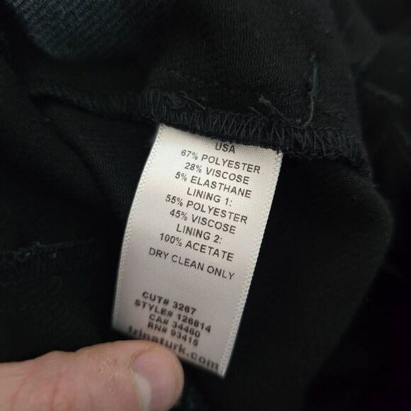 Trina Turk Black Straight Leg Dress Pants - Picture 4 of 4